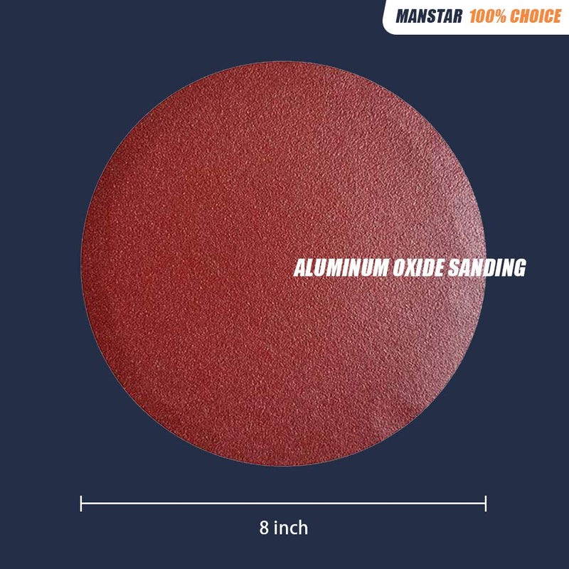 30 PCS 8-Inch Assorted PSA Aluminum Oxide Sanding Disc,NO-Hole Self Stick - NewNest Australia
