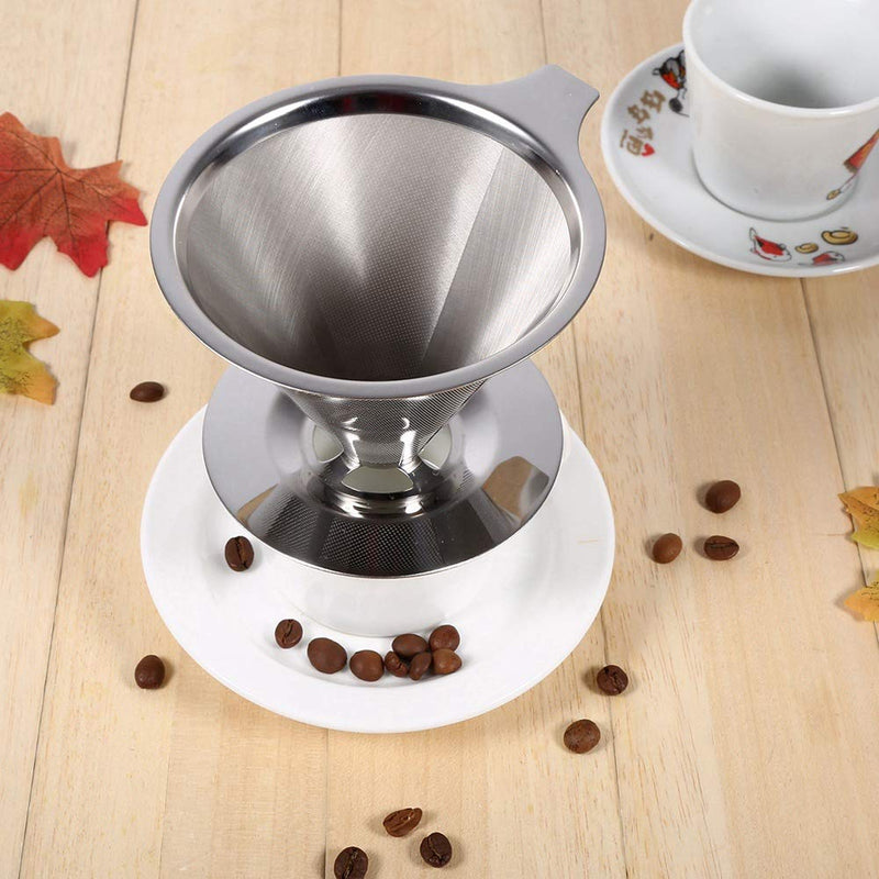 Stainless Steel Coffee Filter Reusable Serve Coffee Maker for Home Office Use - NewNest Australia