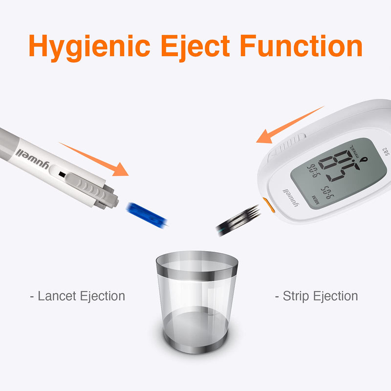 yuwell Blood Sugar Monitor, Diabetes Testing Kit with Test Strips x 50 and Lancets x 50, Blood Glucose Meter Ideal for Home Use, Batteries Include (Model 582) 582(with 50pcs test strip) - NewNest Australia