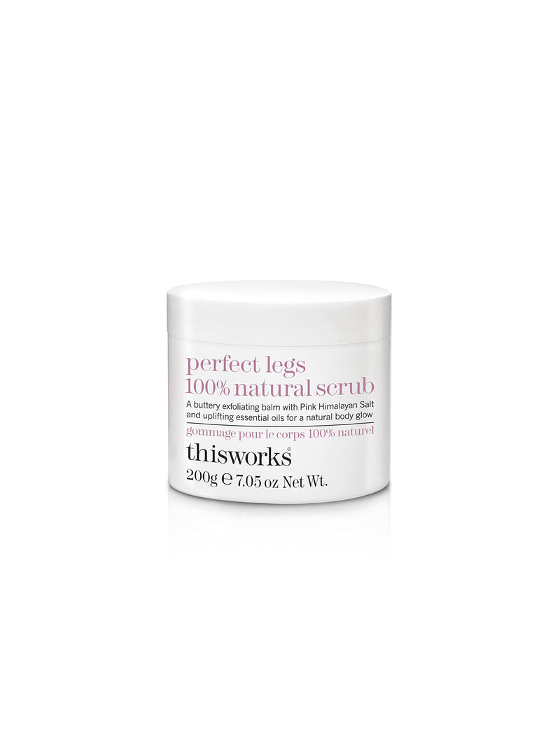 This Works Perfect Legs 100% Natural Scrub: An Exfoliating Pink Himalayan and Sea Salt Body Scrub, Infused with Blackcurrant and Sweet Almond Essential Oils to Soften and Smooth Skin, 200g - NewNest Australia