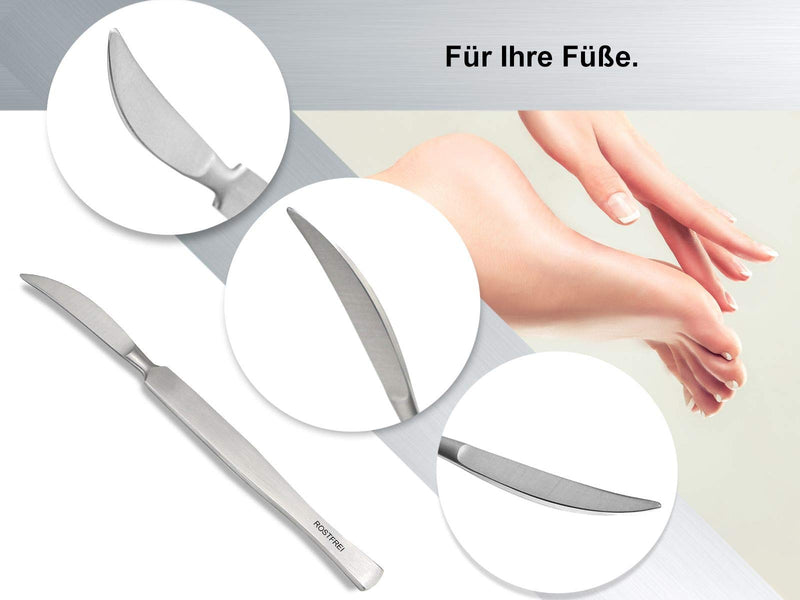 Callus Scraper Callus Remover Set Foot Care Instrument Cream Remover Blunt Curved + Straight Foot Care Cream Scraper Made Of Stainless Steel Pedicure Scraper For Gentle Removal Of Calluses - NewNest Australia