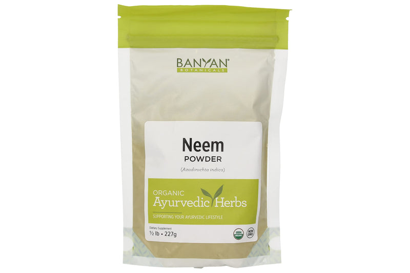Banyan Botanicals Neem Powder - Organic Azadirachta Indica - Purifying Ayurvedic Herb for Healthy Skin & Blood* – 1/2 lb. – Fair Trade Sustainably Sourced Non-GMO Vegan - NewNest Australia