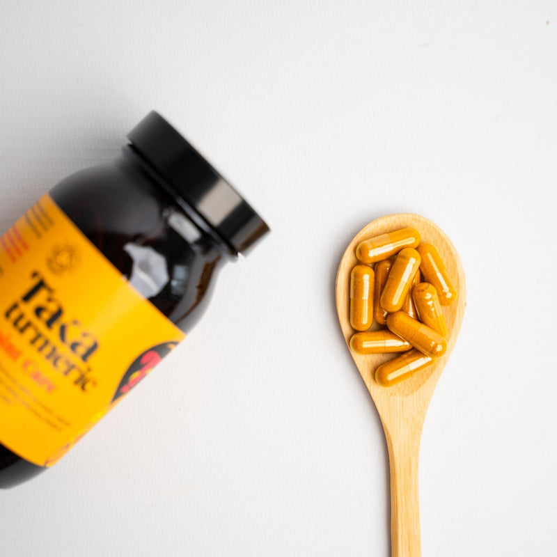 Taka Turmeric Organic Joint Care Supplement - Formulated for Joints, 90 Vegan Capsules Contain Natural Curcumin Content and Piperine for Extra Absorption, 100% Organic with Turmeric Ginger & Vitamin D - NewNest Australia