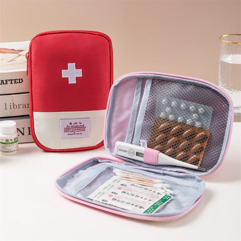 XPEX Pack of 2 Medicine Bags On the Go Small Emergency Bag Travel Pharmacy Waterproof Children's Emergency Box Pharmacy Bag Travel Camping - NewNest Australia