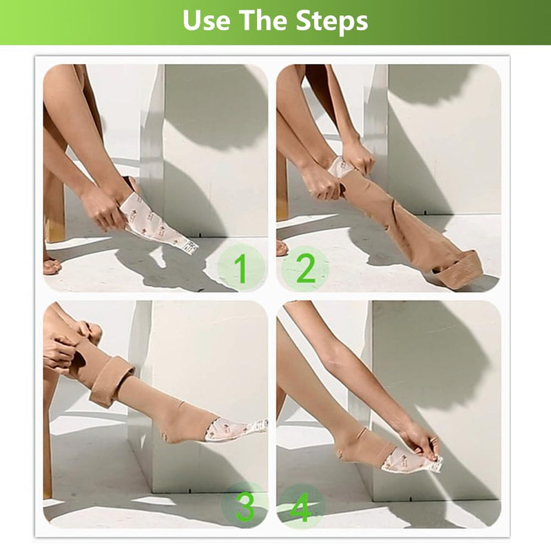 Open Toe Compression Socks, Sock Dressing Aid Stocking Aid Dressing Aid For Compression Stockings, Open Toe Compression Socks Aid, Foot Gliders Dressing Aid 2 Pack - NewNest Australia