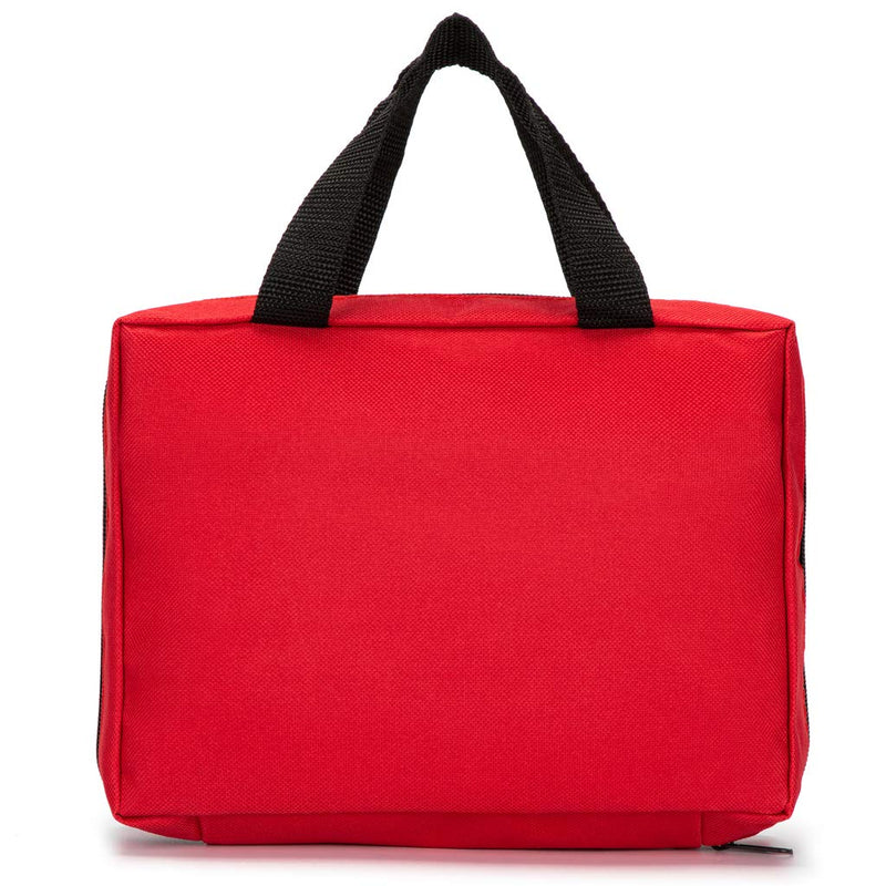 Jipemtra Red First Aid Bag Empty Travel Rescue Pouch First Responder Storage Medicine Emergency Bag for Car Home Office Kitchen Sport Outdoors (Red) - NewNest Australia