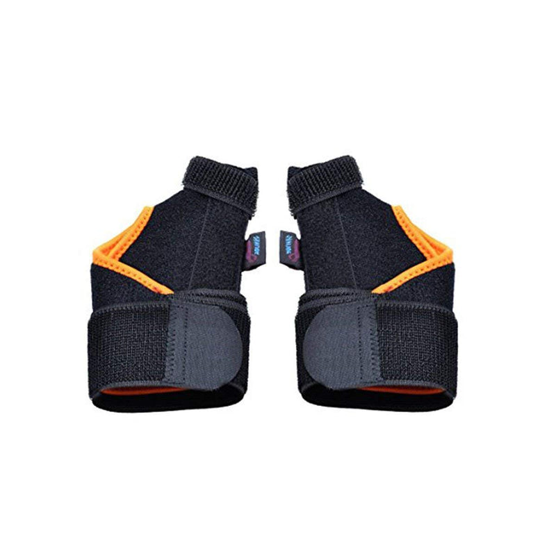 Rosenice Thumb Splint for Carpal Tunnel Sprain Arthritis Pain Relief Left and Right Black Orange - NewNest Australia
