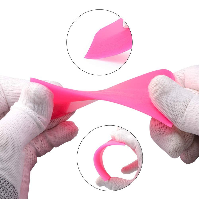 3 Pcs PPF Squeegee Soft Silicone Rubber Scraper, Anti-Scratch TPU Coating Scraper for Car Vinyl Paint Protection Film Installation, Vinyl Wrap and Window Tint Windshield Glass Cleaning Squeegee Tool 3 Colors - NewNest Australia