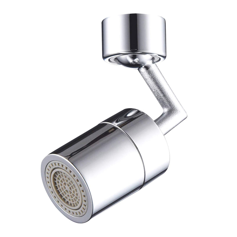 720° Rotate Faucet Aerator Solid Brass, Big Angle Dual Function Kitchen Faucet Aerator, Bathroom Sink Aerator for Face Washing, Gargle and Eyewash Station 55/64 Inch-27UNS Female thread - NewNest Australia