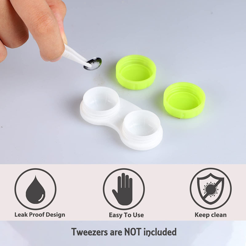Aoutrow 16 Pack Contact Lens Case Box, Mini Contact Lens Case, Colorful Bulk Box Holder Container, Contact Lens Case Set - NewNest Australia