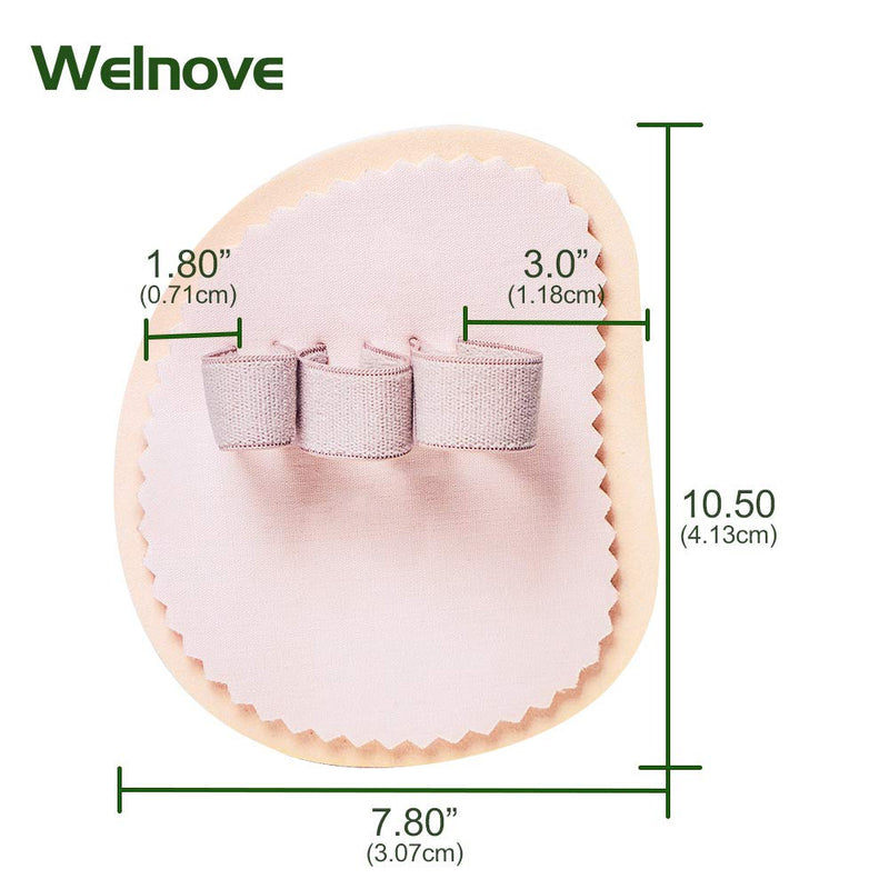 Welnove Toe Separator, Hammer Toe Correctors, Hammer Toe Foot Pad, for Hammer Toe, Claw Toe Correctors - Pack of 2 (3 Holes) - NewNest Australia
