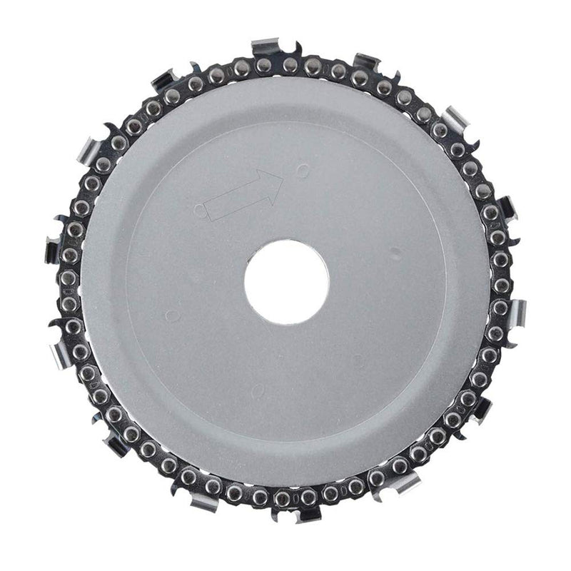 Yakamoz 5 Inch Angle Grinder Disc Chain Plate 14 Teeth 7/8 Inch Arbor Wood Carving Disc Chainsaw Cutter Tool for 125mm Angle Grinder - NewNest Australia