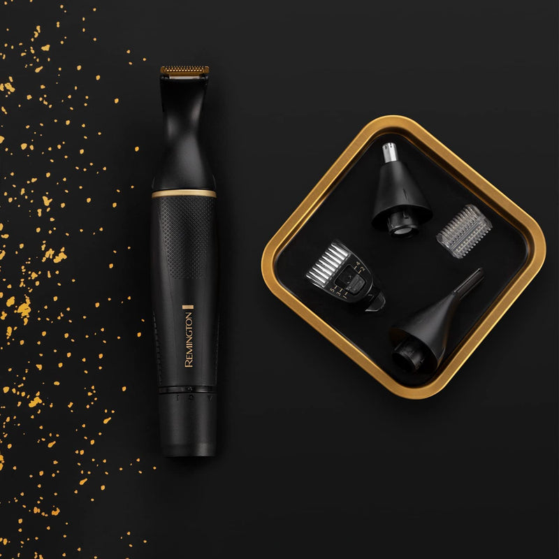 Remington multi-hair clipper professional [nose hair trimmer, ear hair trimmer, eyebrow razor, beard trimmer] trimmer incl. attachment comb + detail & beard trimmer 1-5 mm + rotary cutting attachment NE7000 Pro - NewNest Australia