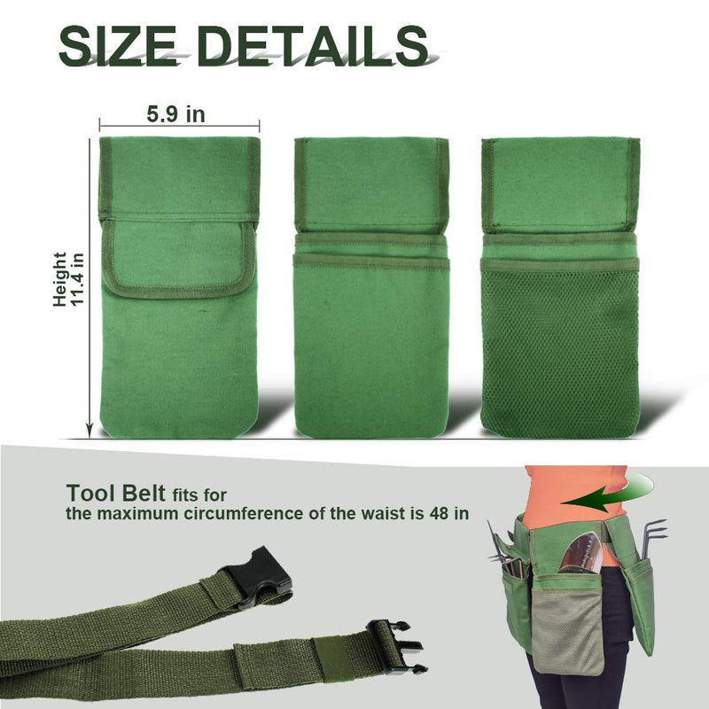 Garden Tools Storage Bag with Pockets, Garden Tote Canvas, Accessories Set Kit Tool belt - NewNest Australia