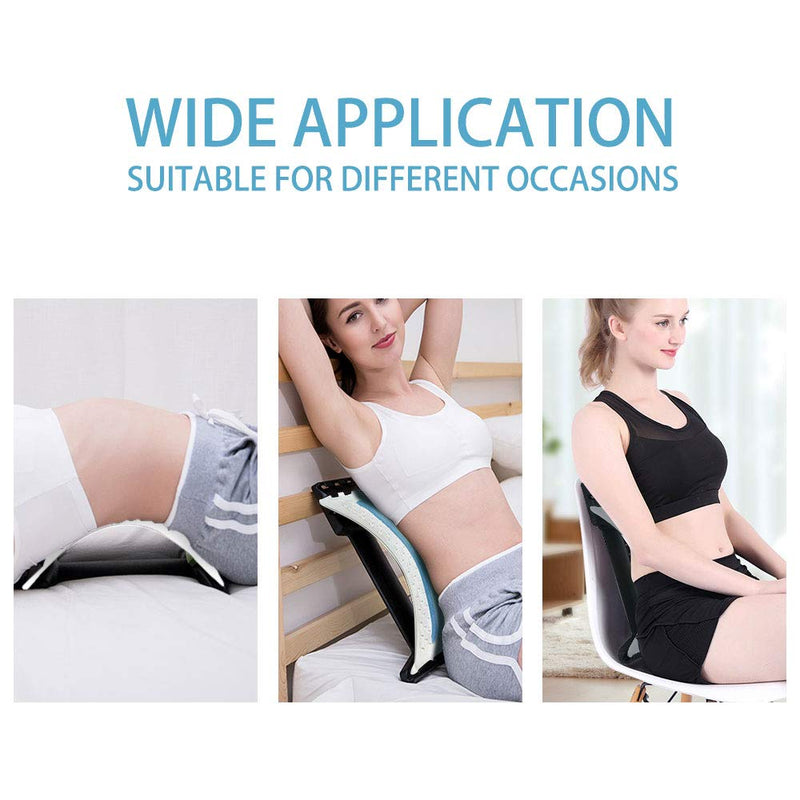 Back Stretcher Lumbar Support Back Board Back Stretcher For Lower Back Stretching Device Back Massage Lumbar Stretcher Sciatica Back Stretcher Posture Corrector Spine Relacs Massage Purple - NewNest Australia