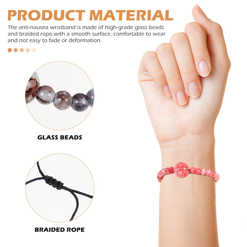 Ciieeo 6Pcs Motion Sickness Bracelets Anti Nausea Wristband Sea Sickness Bands Adjustable Nausea Relief Bracelet Hand Bands for Nausea Motion Sickness Car Sea Travel Airplane - NewNest Australia