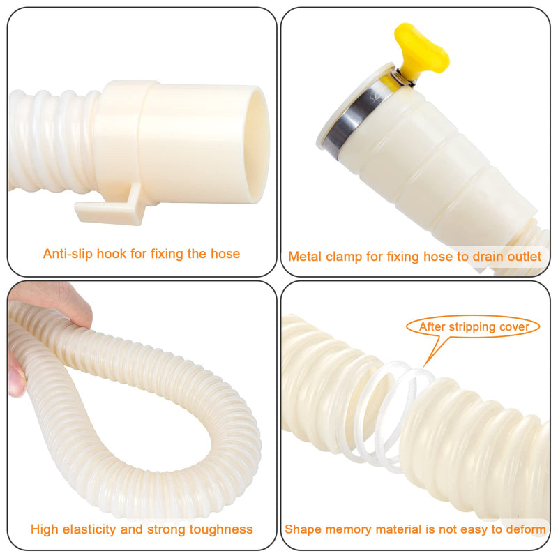 MyLifeUNIT Washing Machine Drain Hose Extension Kit, Universal Fit All Drain Hose, 6-Foot - NewNest Australia
