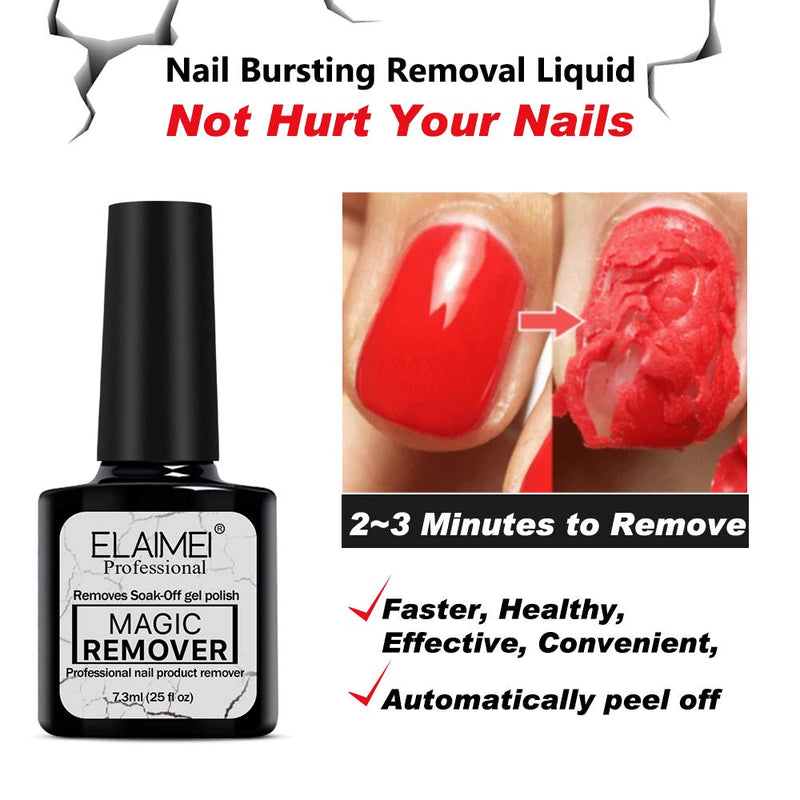 2 Pcs Magic Nail Polish Remover, Professional Removes Soak-Off Gel Nail Polish In 3-5 Minutes, Easily & Quickly, Don't Hurt Your Nails-15ml - NewNest Australia