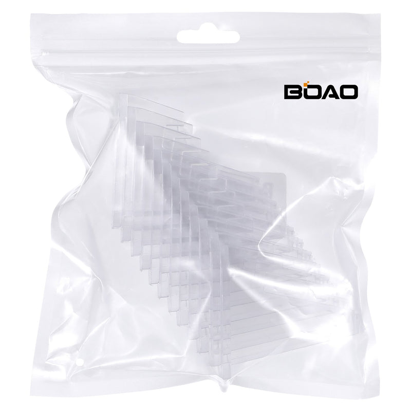 NewNest Australia - Boao 12 Packs Mini Clear Acrylic Easel Stands Coin Display Easel (Style B) 