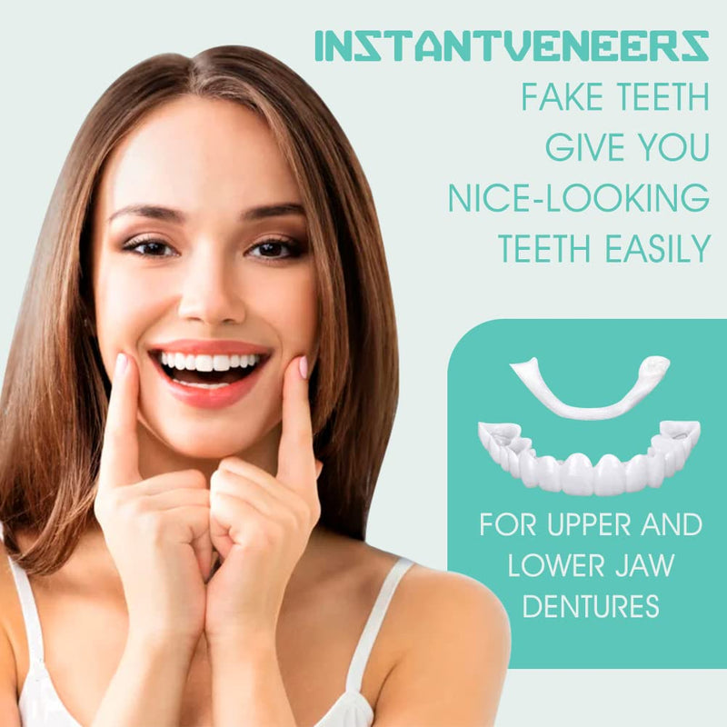 Temporary False Teeth Filling Repair, Dental Kit for Fillings Chipped Tooth, Cosmetic Dentures Temporary False Teeth Top and Bottom Tooth Cover Alternative Dentures for Men and Women - NewNest Australia