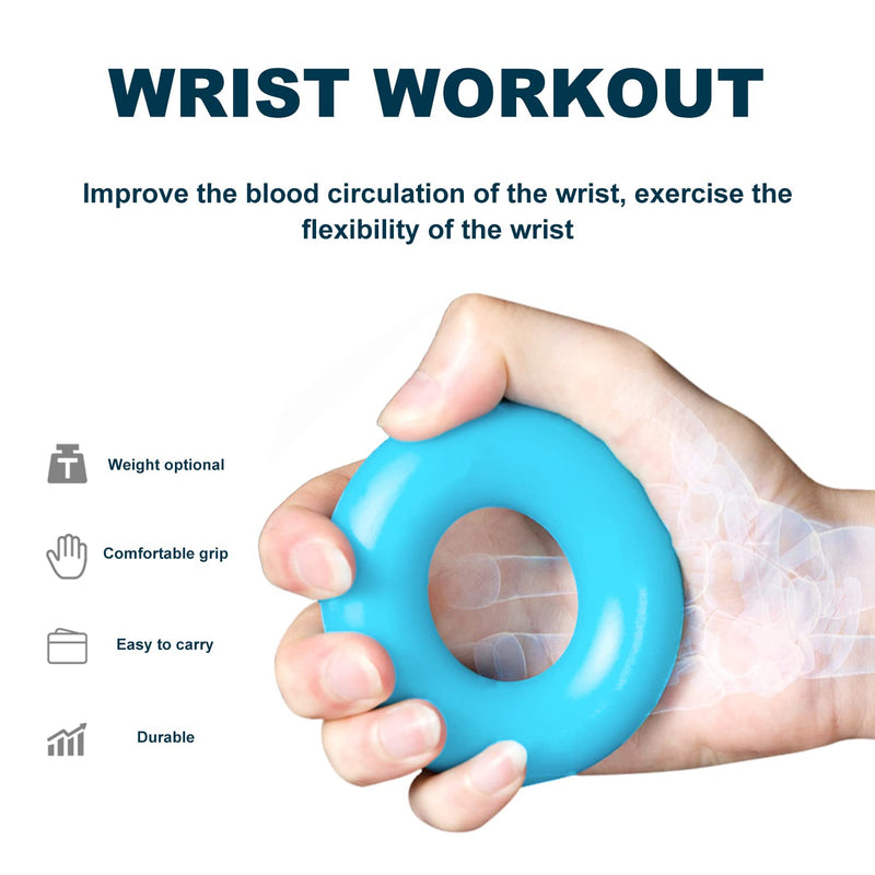 YSDYY Finger Wrist Strengthener Set, 3 Hand Grip Strengtheners and 2 Finger Resistance Bands for Exercise Stress Relief, Muscle Training, Sports, Rock Climbing, Fitness - NewNest Australia