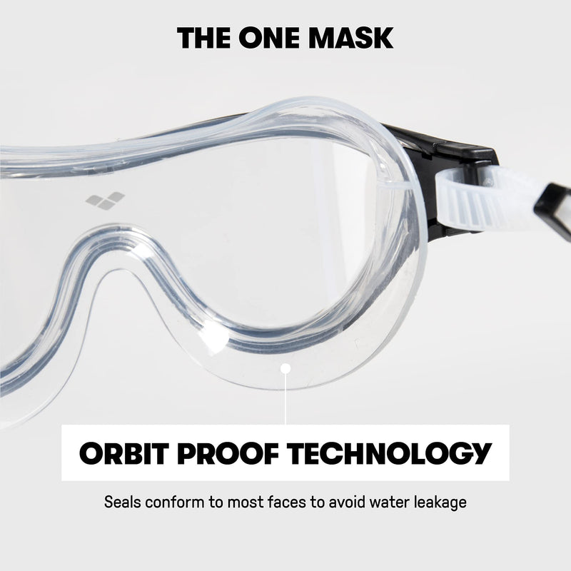 arena The One Mask Swim Goggles for Men and Women Smoke/Deep Green Non-mirror Lens - NewNest Australia