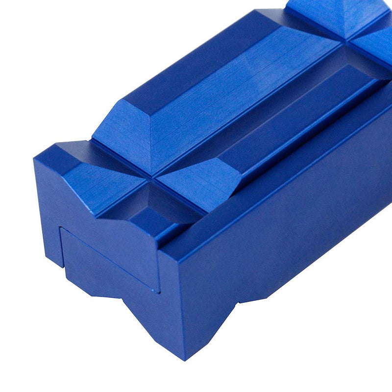 PTNHZ Aluminum 4" Vise Jaw Protective Inserts for Wide Array of Vices - with Magnetic Back(Blue) - NewNest Australia