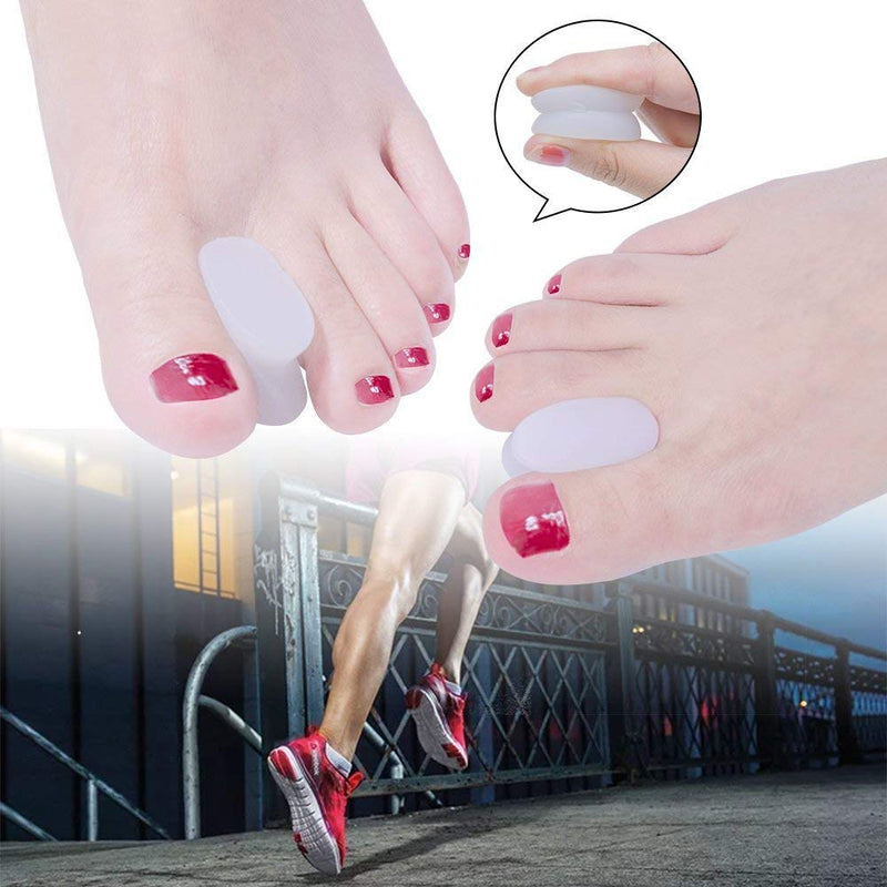 Gel Toe Caps, Hallux Valgus Toe Separator, Silicone Toe Protection, Toe Separator, Toe Corrector Spacers For Overlapping Toes, Soft And Comfortable, Pack Of 4 - NewNest Australia