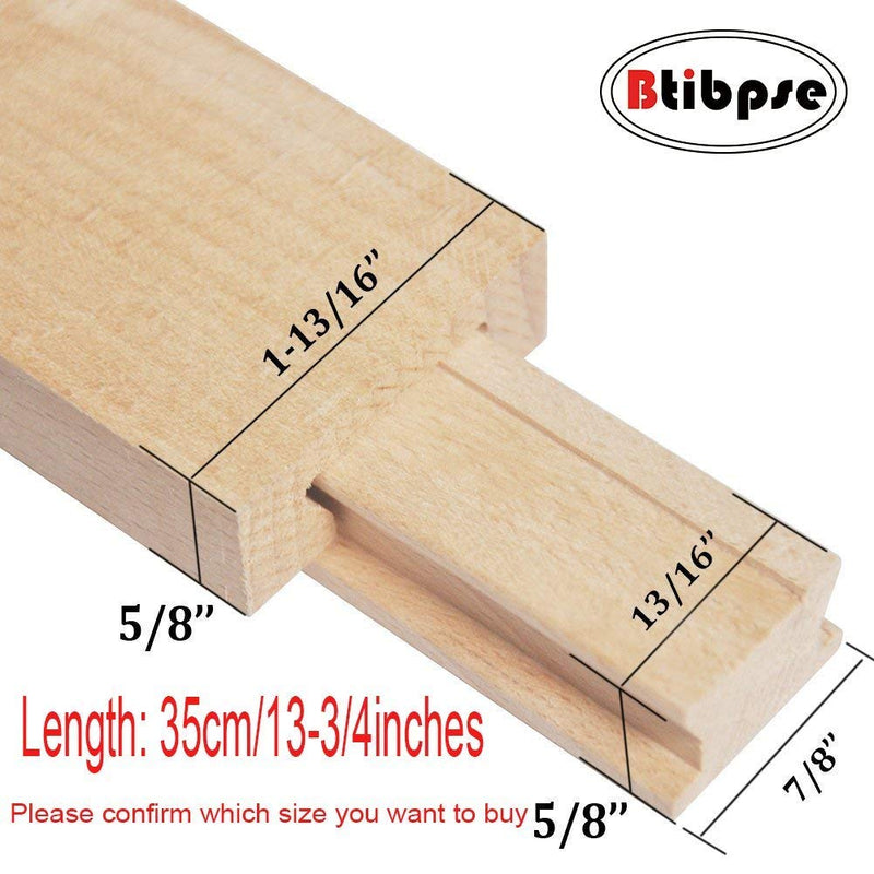 Btibpse Wooden Drawer Slides 13-3/4 Inches Classic Wood Center Guide Track (13-3/4'') 13-3/4'' - NewNest Australia