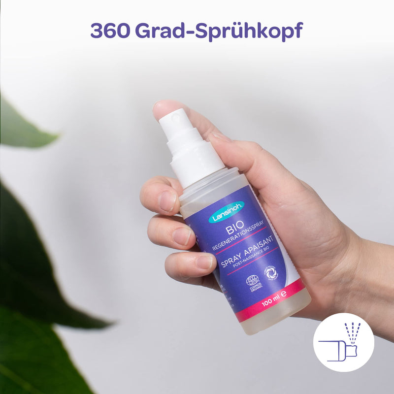 Lansinoh BIO regeneration spray soothes the sensitive perineal area in the postpartum period - cooling & nourishing, 100 ml, 68230, 100 ml (pack of 1) - NewNest Australia
