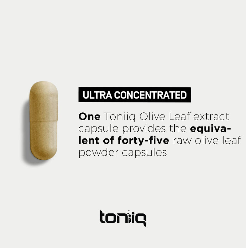 22,500mg 45x Concentrated Ultra High Strength Olive Leaf Extract - Min. 50% Oleuropein - Highly Concentrated and Bioavailable - 120 Veggie Capsules - NewNest Australia