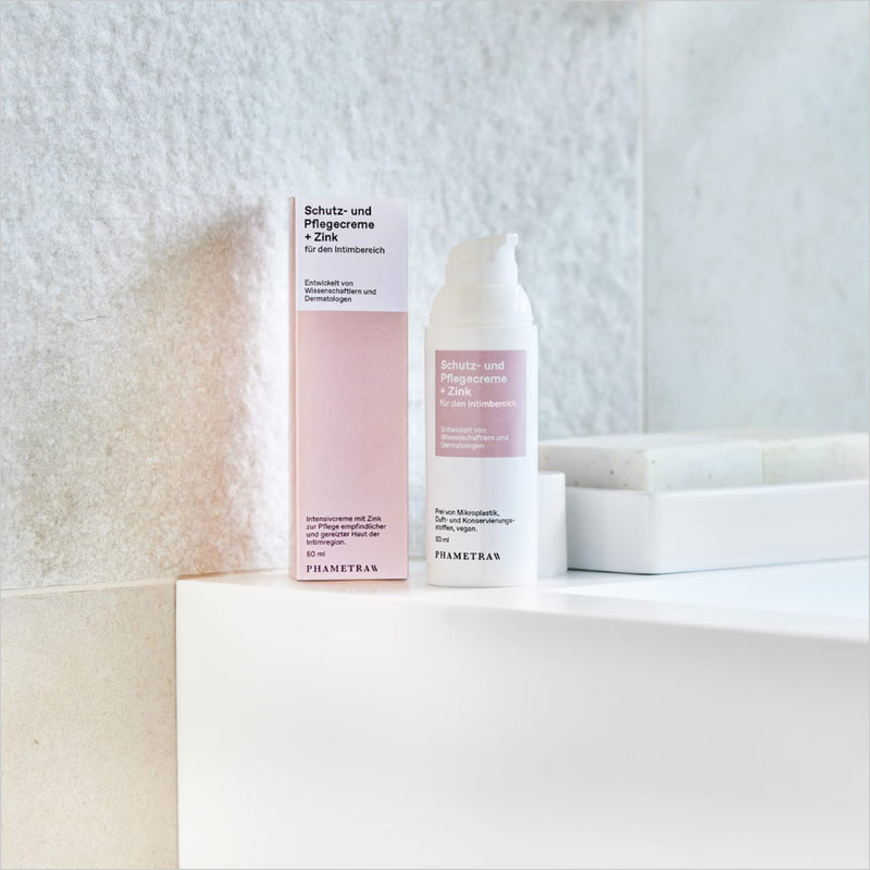 Phametra Protective And Care Cream + Zinc For The External Intimate Area, Intimate Care With Zinc For The Care Of Sensitive And Irritated Intimate Skin, Fragrance-Free, Vegan, No Microplastics, 50 Ml - NewNest Australia