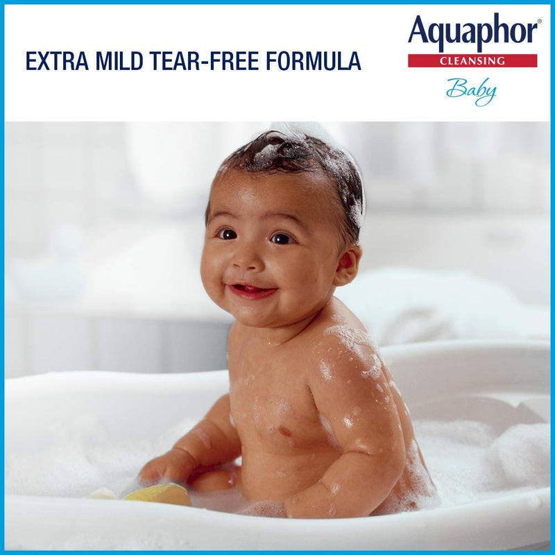 Aquaphor Baby Wash and Shampoo - Mild, Tear-free 2-in-1 Solution for Baby’s Sensitive Skin - 16.9 fl. oz. Pump - NewNest Australia