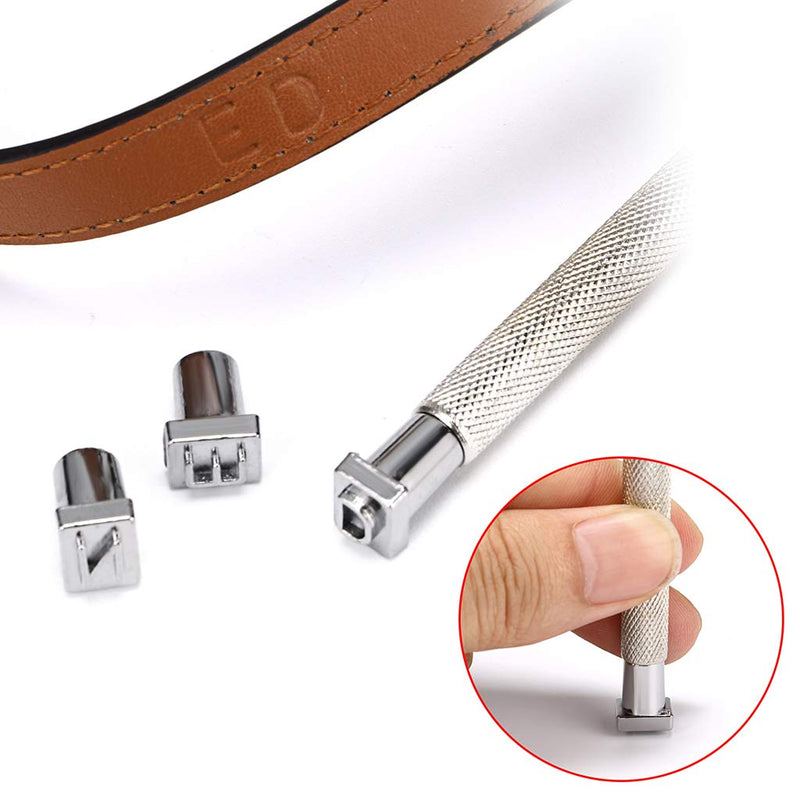 OwnMy Capital Letters and Numbers Stamp Set, 1/4” / 6mm Alphabet Stamp Tools Set Leather Craft Stamping Tools Leather Art Craft Tool (6mm - 36pcs) 6mm - 36pcs - NewNest Australia