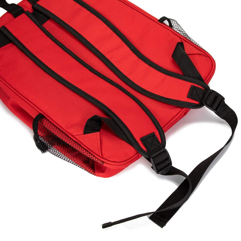 Jipemtra Red Emergency Bag First Aid Backpack Empty Medical First Aid Bag Treatment First Responder Trauma Bags for Preschool Child Care Center Field Trips Camping Daycare (Red) - NewNest Australia