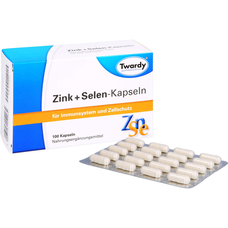 Astrid Twardy GmbH Zinc + Selenium capsules for immune system and cell protection, 100 capsules, 52.5 g - NewNest Australia