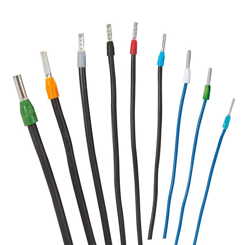 EL-SKY 800pcs Assortment Ferrule Wire Copper Crimp Connector, Wire Terminals Kit, Wire Connector Kit, Insulated Cord Pin End Terminal AWG 22-10 Kit - NewNest Australia