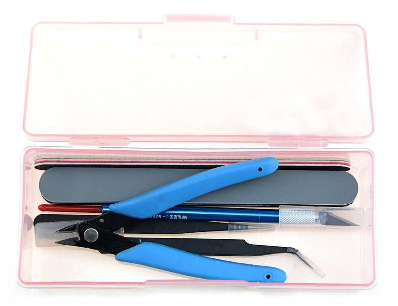 BXQINLENX Professional 8 PCS Gundam Model Tools Kit Modeler Basic Tools Craft Set Hobby Building Tools Kit for Gundam Car Model Building Repairing and Fixing(A) - NewNest Australia