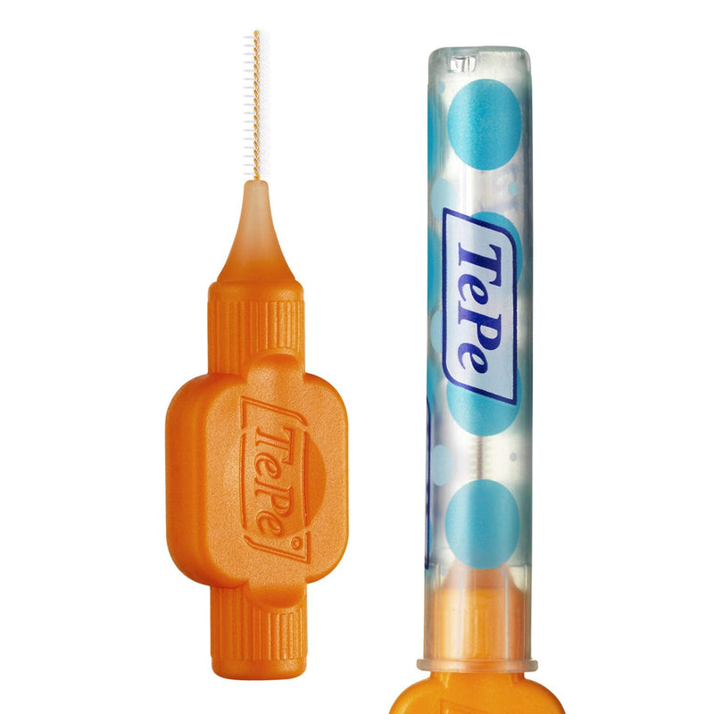 TePe Interdental Brush, Original, Orange, 0.45 mm/ISO 1, 8pcs, plaque removal, efficient clean between the teeth, tooth floss, for narrow gaps - NewNest Australia