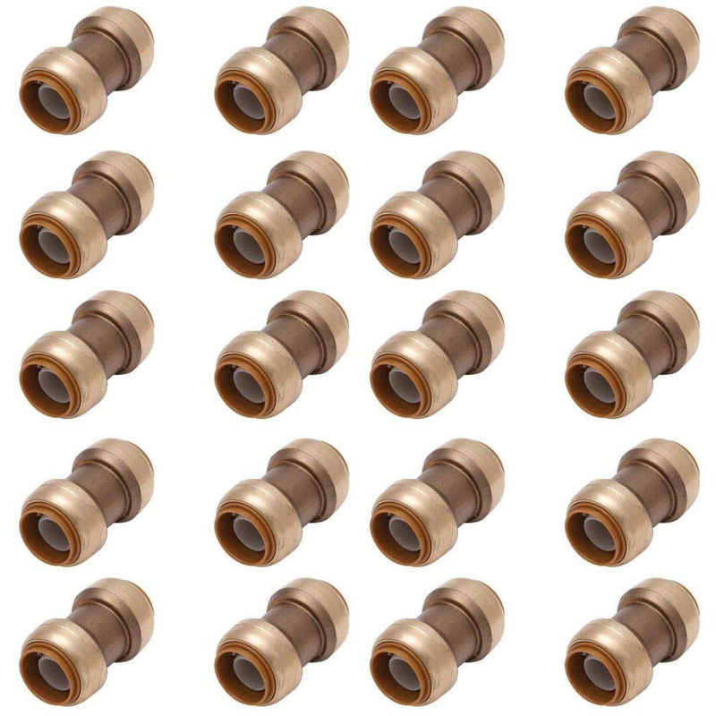 VENTRAL Push Fit 1/2" Inch Push Fitting Coupling Straight 10 Pack - NewNest Australia