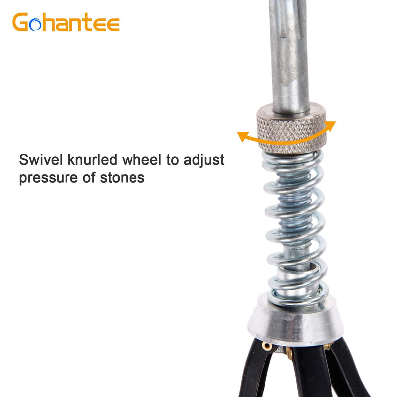 gohantee Engine Cylinder Hone Adjustable Deglazer 3/4" to 2-1/2" Diameter with 3-Piece 1-1/8" Long Stones 220 Grit - NewNest Australia