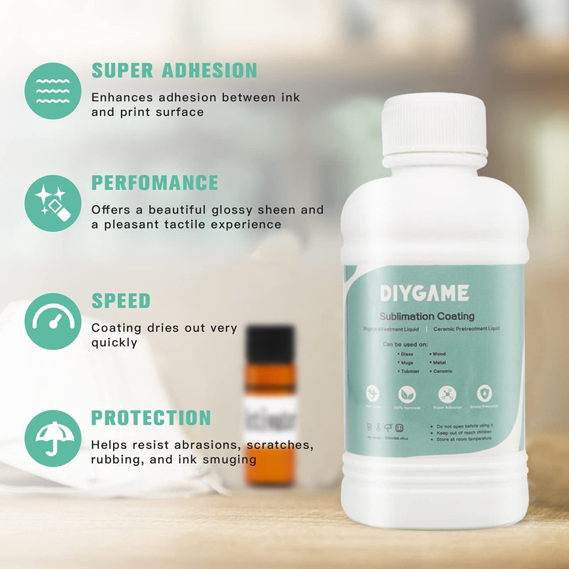 250ml Sublimation Coating for Ceramics, Mugs, Phones case, Metal, Wood, Glass, Leather, Tumbler, All Hard Surfaces Sublimation Spray with high Gloss Finish, Waterproof and Super Adhesion - NewNest Australia