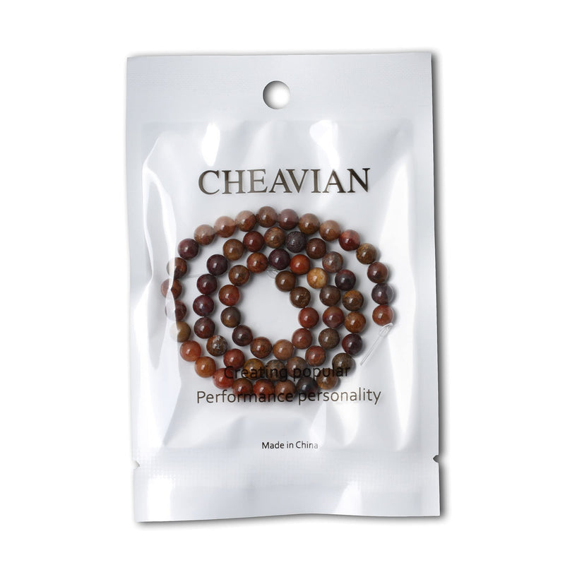 CHEAVIAN 60PCS 6mm Natural Aqua Nueva Agate Round Loose Beads DIY Bracelet Necklace Materials 1 Strand 15" - NewNest Australia