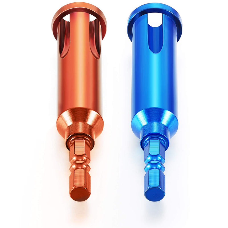 Wire Twisting Tools, Wire Stripper and Twister, Wire Terminals Power Tools for Stripping and Twisting Wire Cable (4, Blue and Orange) - NewNest Australia
