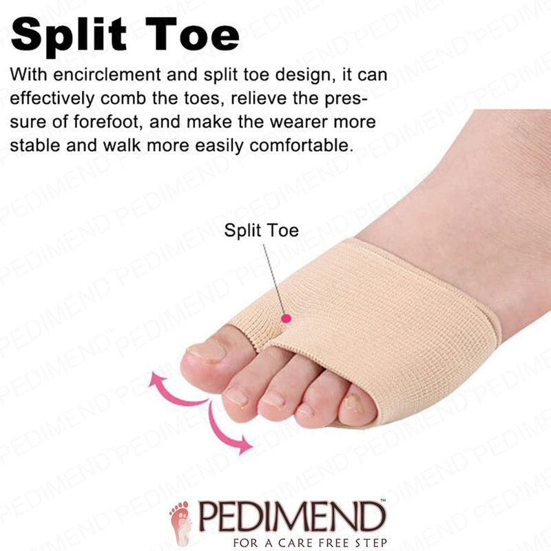 Pedimend Metatarsal Gel Cushion - Relieve Ball of Foot Pain | Metatarsal Sleeves | Mortons Neuroma Support | Pressure Relieving Foot Pads | Metatarsalgia Padding Insoles | Ball of Foot Soft Cushion - NewNest Australia