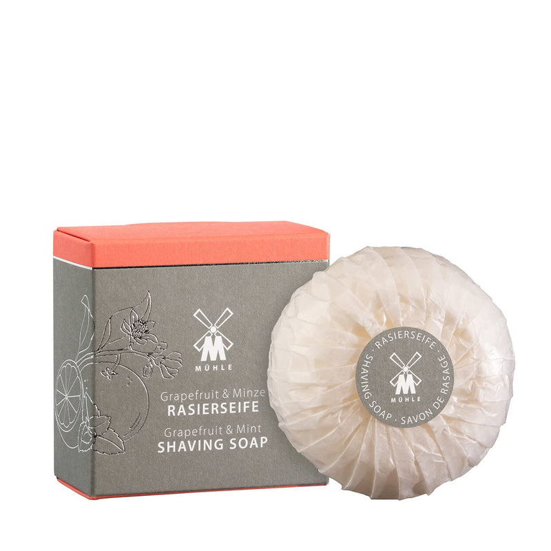 MÜHLE shaving soap - high-quality shaving soap with grapefruit & mint for all skin types - fruity & invigorating - 65 g - NewNest Australia