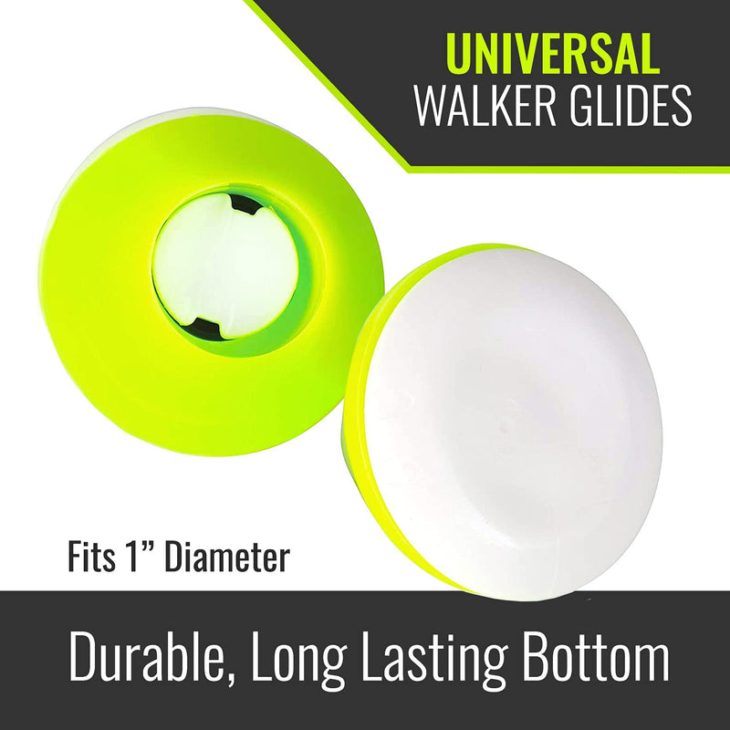 HealthSmart Walker Glides, Walker Caps or Walker Pads also for Rollators, Universal Fit, Pack of 2 - NewNest Australia