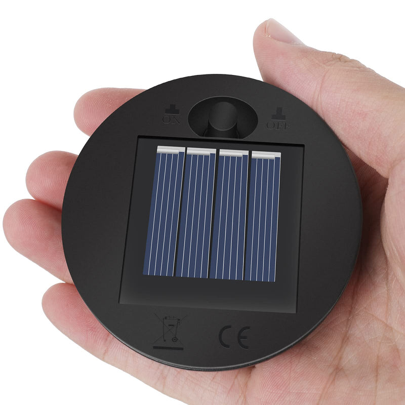 2 Pack Solar Lights Replacement Top - 7 lumens LED Solar Panel Lantern Lid Lights , Lantern Light Replacement , Outdoor Solar Replacement Parts , Garden Patio Decor Light up Your Space (2.76in) 2.76in - NewNest Australia