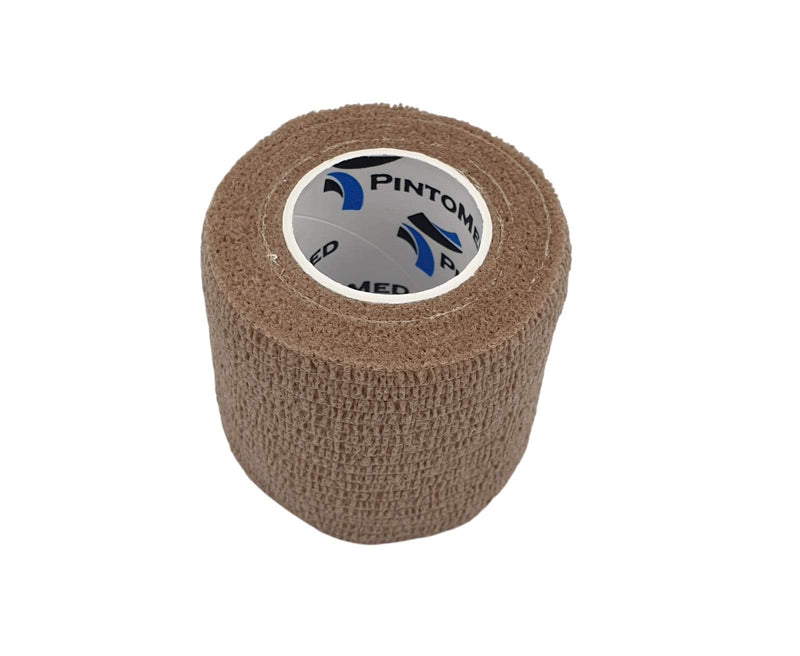 Pintomed Self-Adhesive Bandage, Stretched - 6 X Beige Bandages Rolls - 5Cm X 4.5M Cohesive Bandage Bandage; Fixation Bandage, Self-Adhesive, Health Plaster, Sports Tape; Piece For Wrist, Leg, Arm, - NewNest Australia
