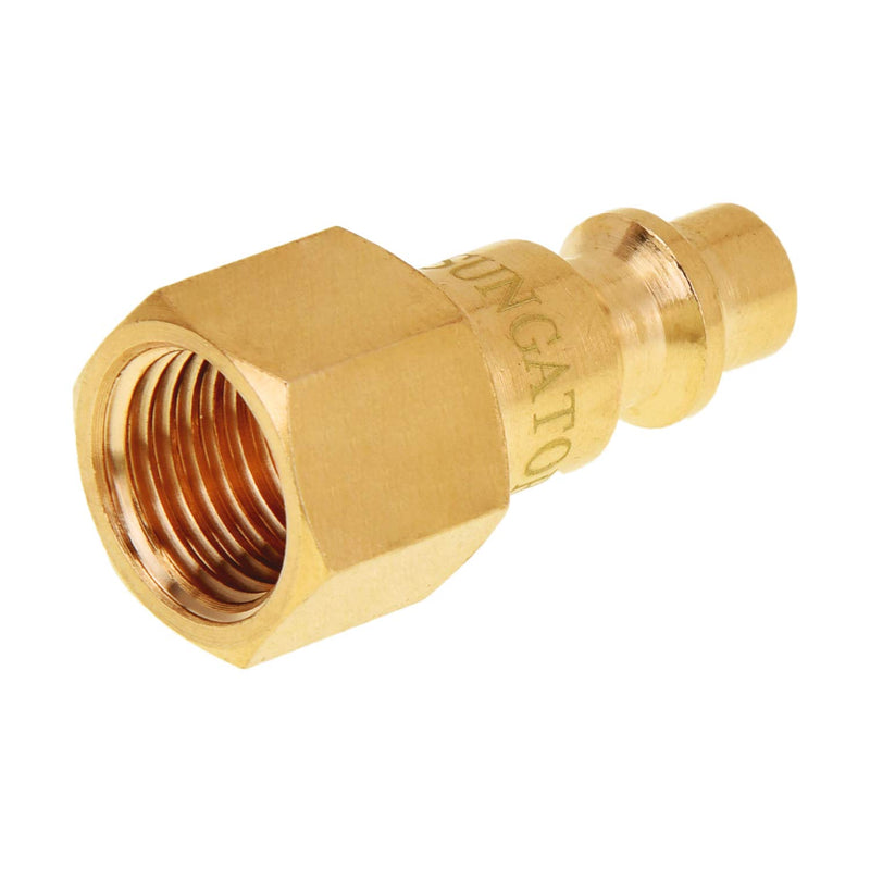 SUNGATOR Air Coupler and Plug Kit, Quick Connector Air Fittings, 1/4 Inch NPT Industrial Brass Air Hose Fitting (8-Piece) - NewNest Australia